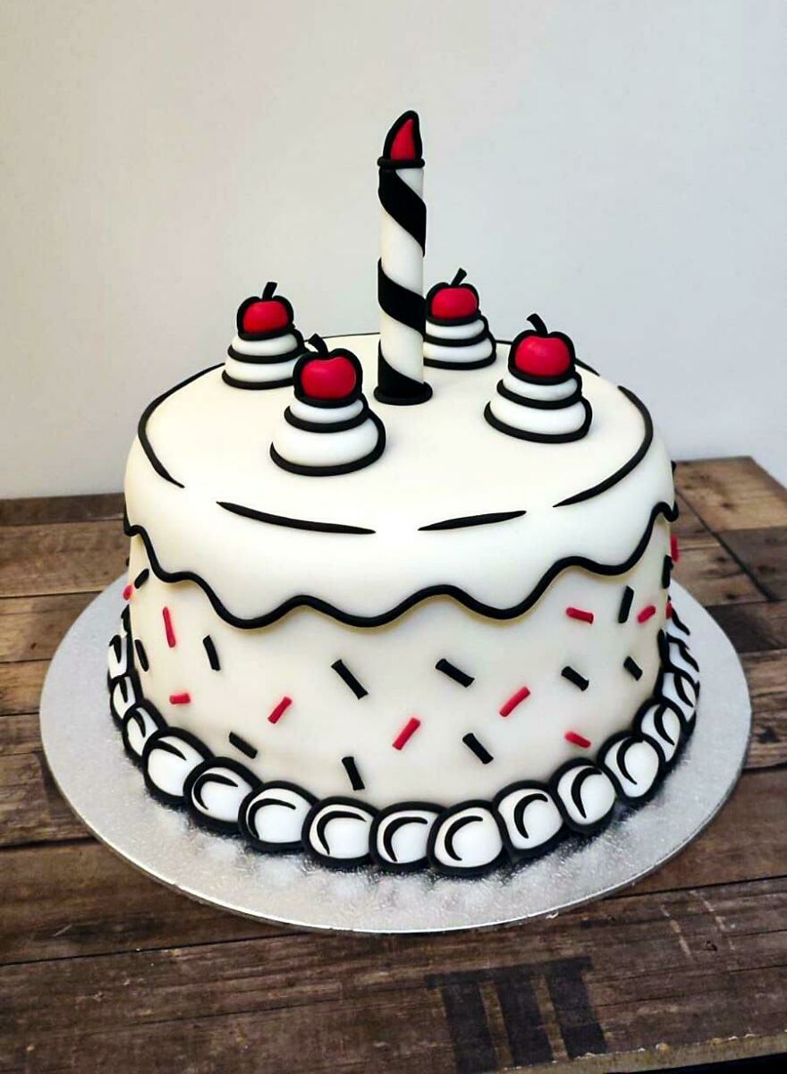 My Girlfriend Made This Cute Comic Cake