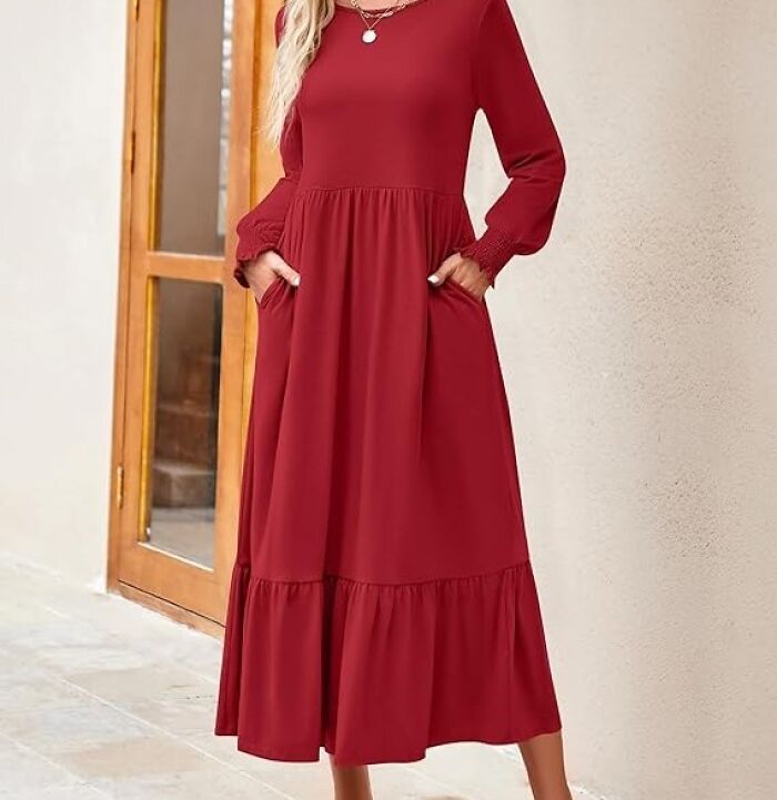 Pockets & Pleats Perfection: The Ultimate Casual Maxi Dress For 2024!