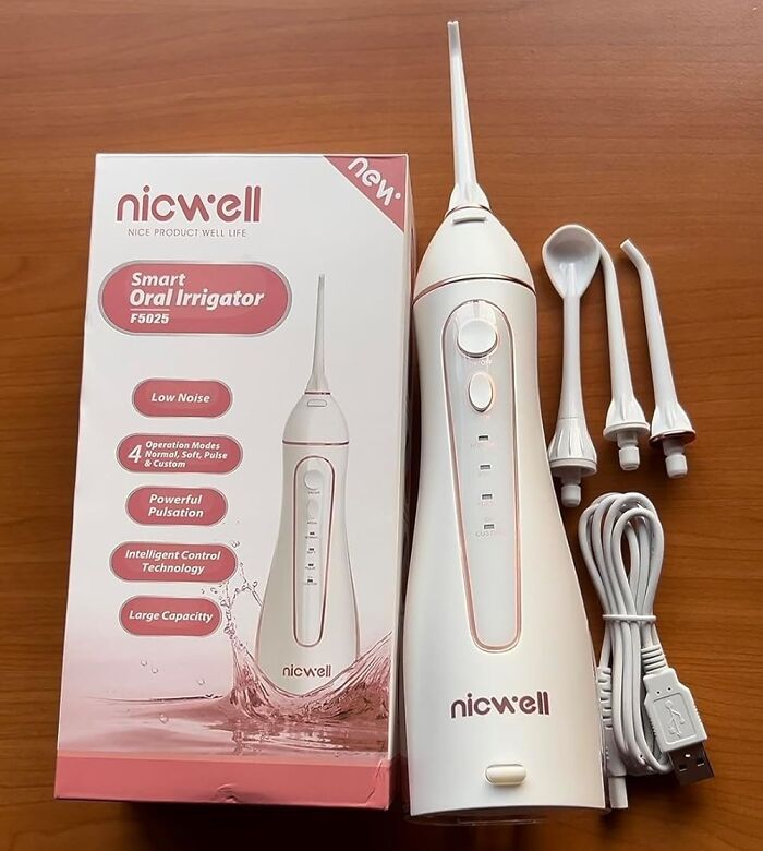 Experience Hassle-Free Flossing With The Cordless Water Dental Flosser For Teeth