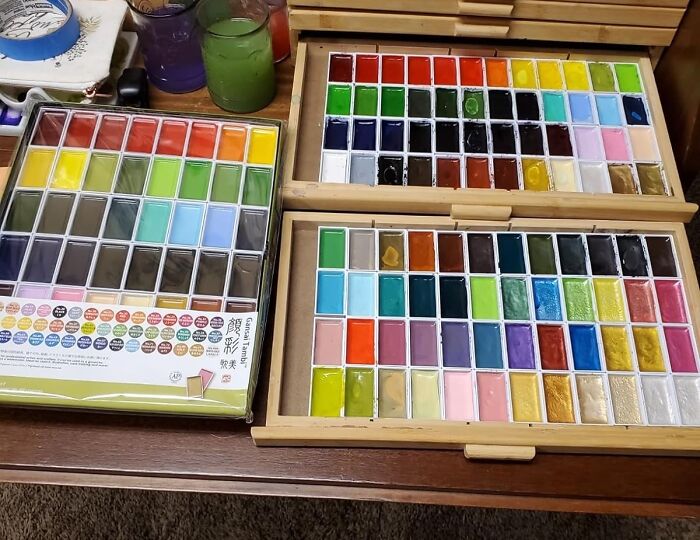 No More Dull And Lifeless Paintings! This Kuretake Gansai Tambi Set Offers A Spectrum Of Rich, Pigmented Colors