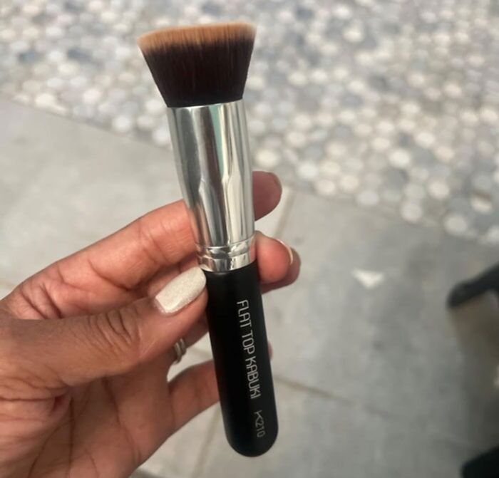 Grab The Keshima Kabuki Brush For A Flawless Finish - Because Perfect Blending Shouldn't Take A PhD!
