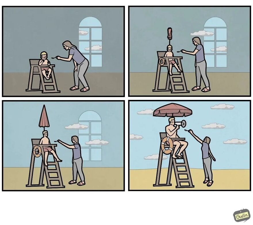 Funny Ironics Cartoon By Anton Gudim