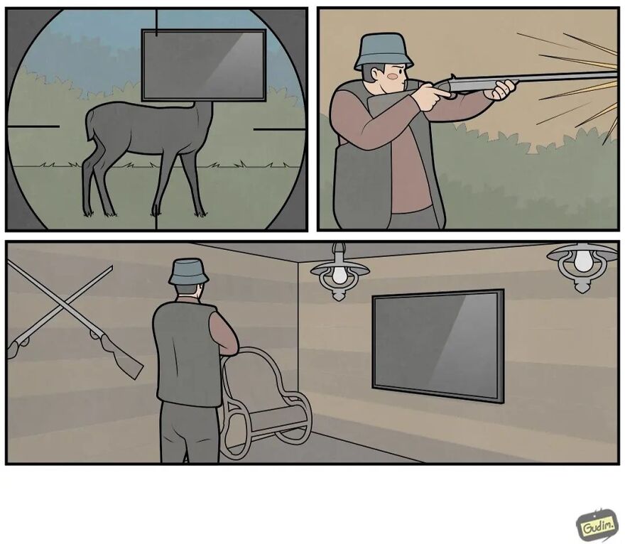 Funny Ironics Cartoon By Anton Gudim