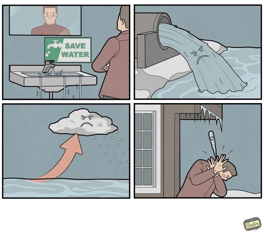 Funny Ironics Cartoon By Anton Gudim