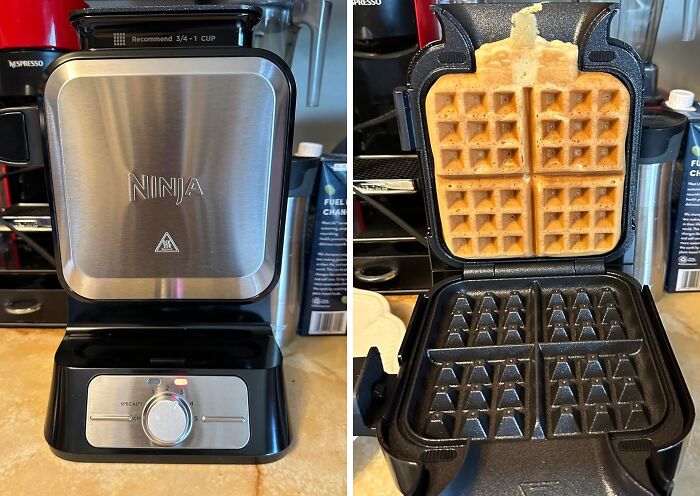 Craft Perfect Belgian Waffles Every Time With The Ninja Neverstick Pro Belgian Waffle Maker
