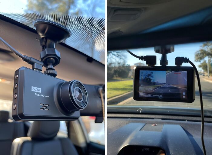 Drive With Confidence And Clarity Using The Dashcam, A Compact And Discreet Camera That Captures Every Moment On The Road
