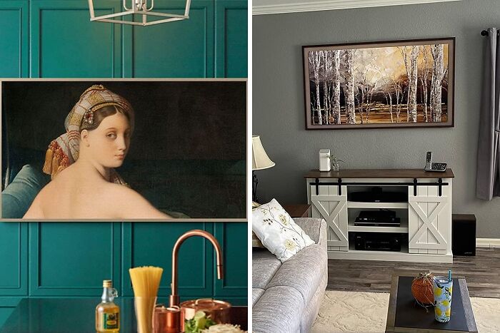 Experience Immersive Entertainment With The Samsung 55-Inch Class QLED 4k The Frame: Transform Your Living Space Into A Stunning Gallery!