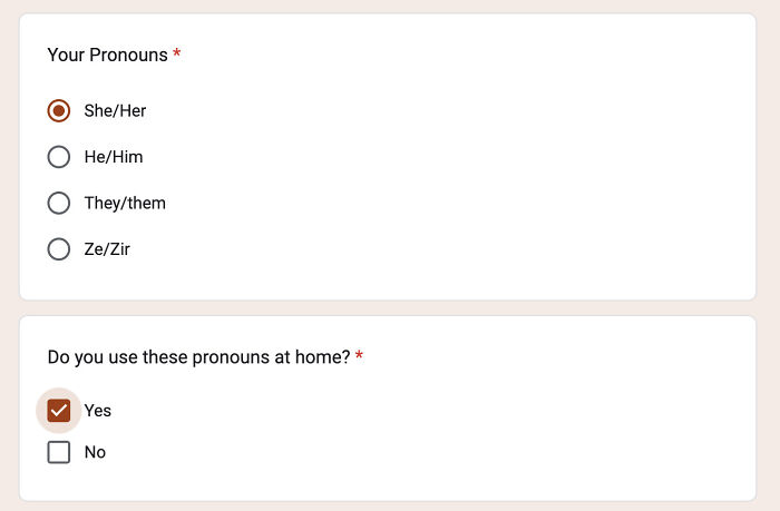 My Amazing Teacher Put This On Our "Getting To Know You" Form