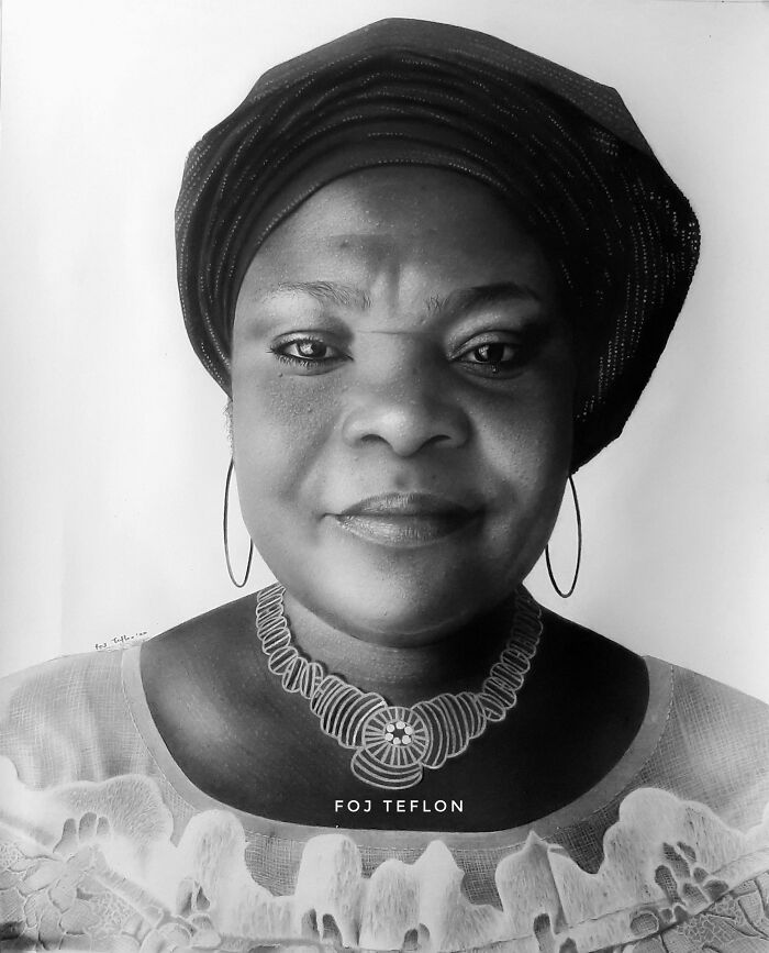 A Recent Pencil Drawing Of My Mom I Drew For Her Birthday.. 100% Pencils On Paper