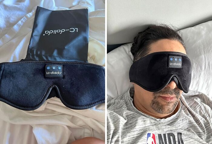  LC-Dolida Sleep Headphones, No More Pesky Lights Or Sounds. Ending Sleep Hassles, Because You're Worth It!