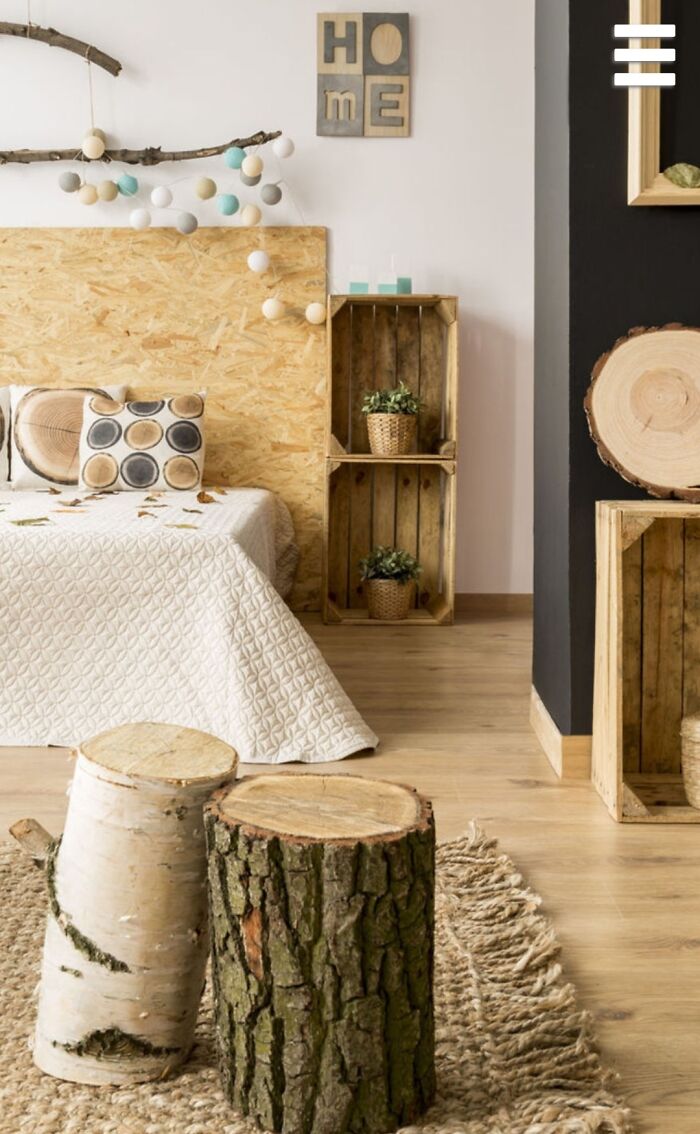 The Plywood Headboard In This Staging