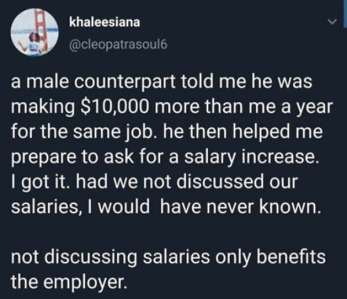 Discuss Salaries From Now On
