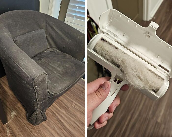 Effortless Fur-Free Living: Pet Hair Remover And Reusable Lint Roller For Clean And Tidy Spaces