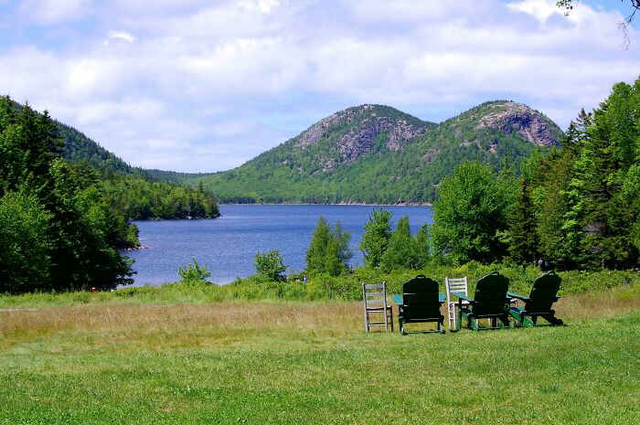 Meadow At Jordan Pond, Acadia National Park, Maine