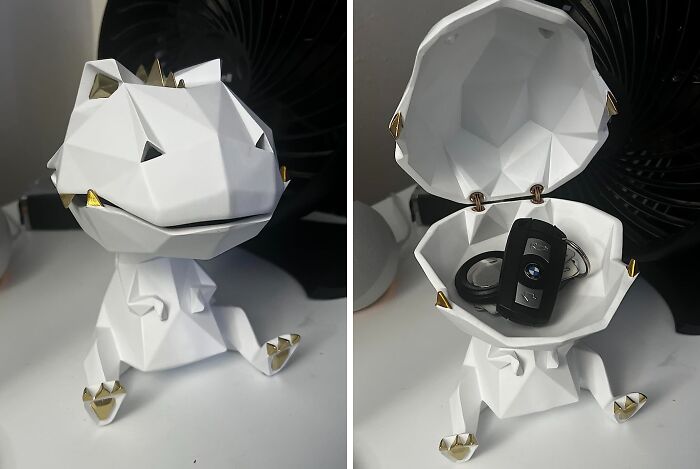 Roar For More: Dino Decor Dish By Haucoze For Keys, Candy & Fun!