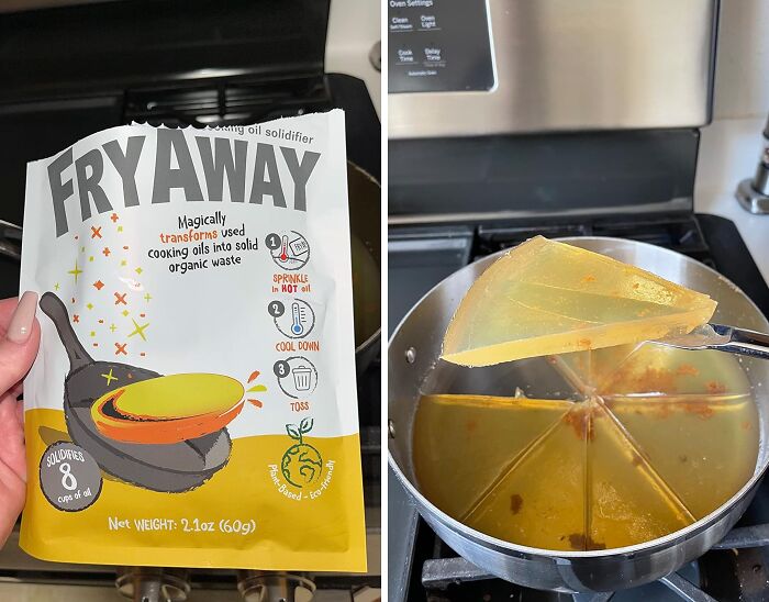 Safely And Easily Dispose Of Used Cooking Oil With Fry Away, The Innovative Oil Solidifier That Makes Kitchen Cleanup A Breeze