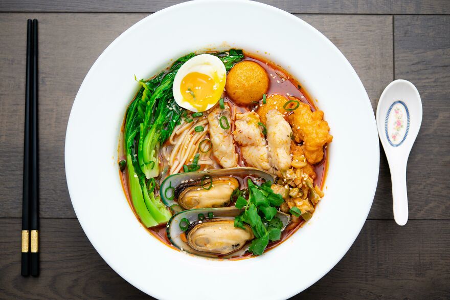 Homemade Spicy Seafood Ramen
