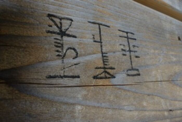 What Are These Characters Found On The Back Side Of A Sign On A Woodland Trail In Alaska?