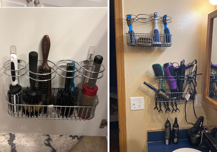 Bring Order To Chaos With The Mdesign Hair Care Wire Organizer And Banish That Tangled Cord Nightmare From Your Mornings