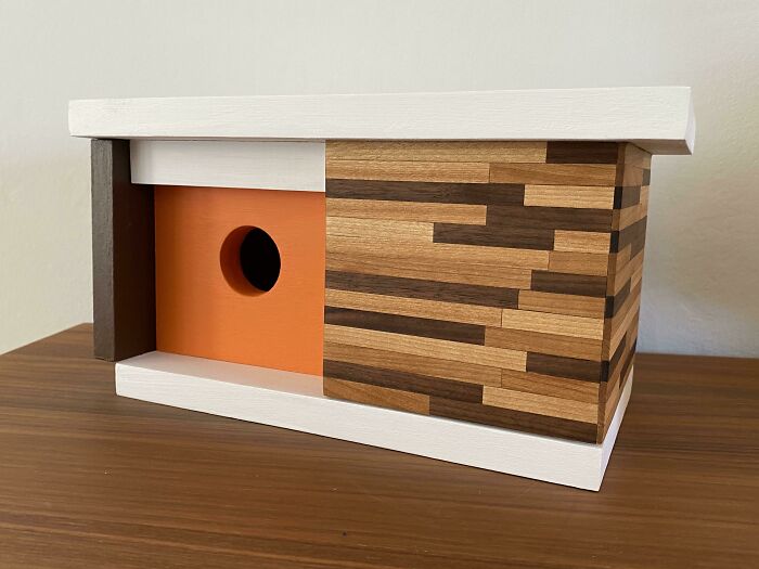 My Newest Mid Century Modern Birdhouse I Made For A Client!