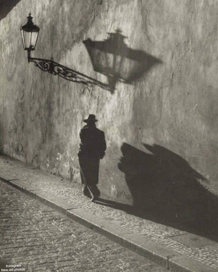 " Night Walk In Prague ",
 C. 1930's
photo By 📸 Josef Sudek
(1896 - 1976)

facebook " Group " 
vintage / History Of Everything & Weird Facts
................................... ...............................

.
.
.
#nightwalk #prague🇨🇿 #prague #1930s #1930 #blackandwhite #blackwhite #30s #nightwalking
#blackandwhitephoto #blackandwhitepic #walker #blackandwhitepicture #blackwhitephoto #walk #blackandwhitephotography #josefsudek
...................................
.
.
.