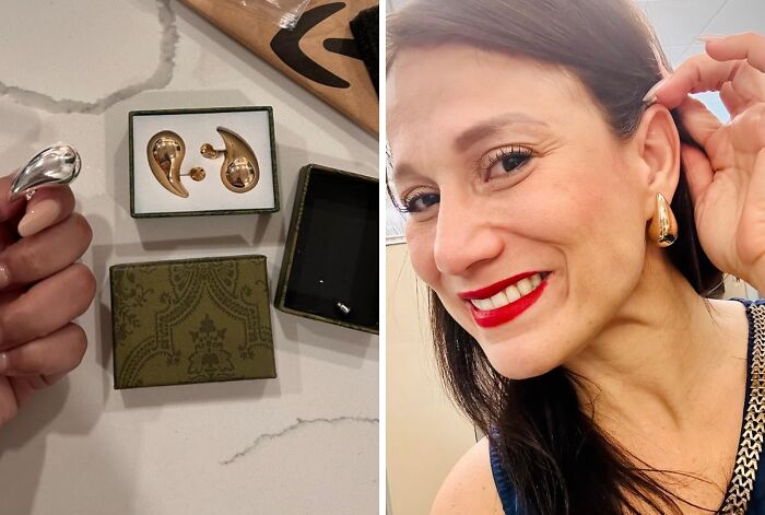 Zoom Elegance On A Budget: Apsvo Chunky Gold Hoop Earrings, Your Bottega Dupe Dream