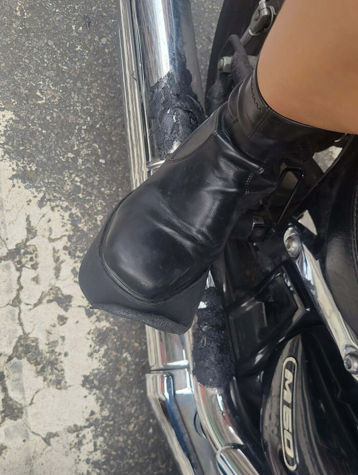 My Date Forgot To Step On The Foot Peg