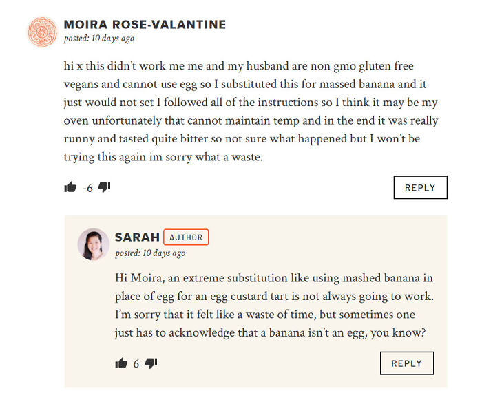 Didn't Have Eggs... On A Recipe For Egg Tarts