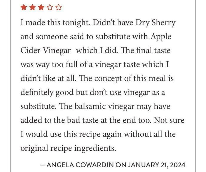 Added Uncalled For Vinegar And Now It Tastes Like Vinegar