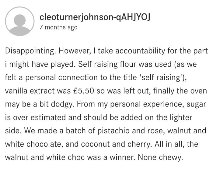 Used Self-Raising Flour As They Felt A Personal Connection To The Name??