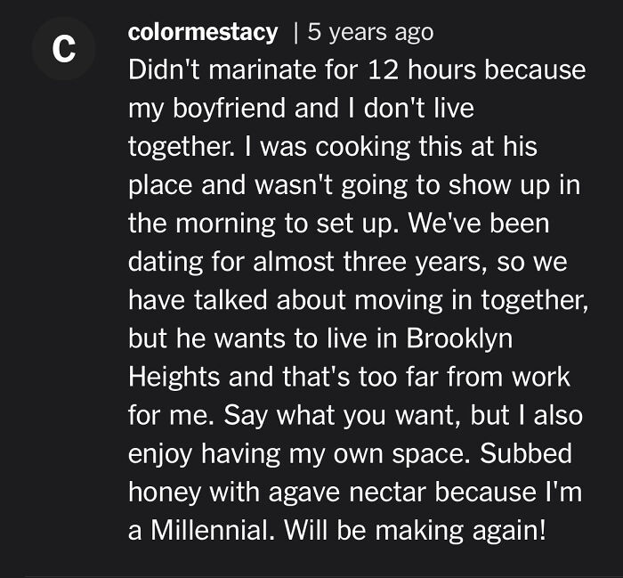 If You Think Recipe Blogs Drone On Too Much You're Not Ready For Stacy's Review