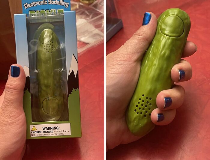 Bring Joy And Laughter To Your Home With The Yodeling Pickle Toy: A Hilarious Gag Gift For Friends And Family