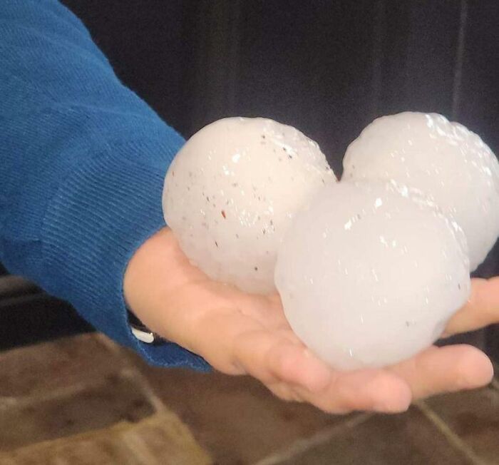 Granizo del tamaño de pelotas de béisbol