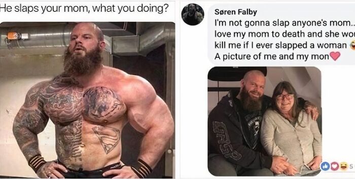 Absolute Unit Loves His Mum