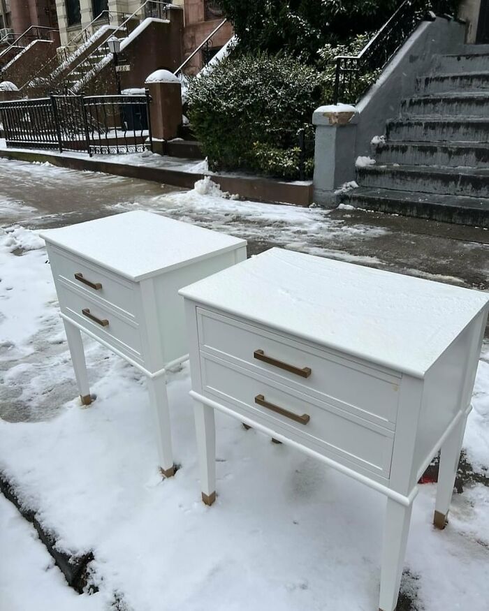 Cold But Cute! Corner Of Nostrand And Hancock