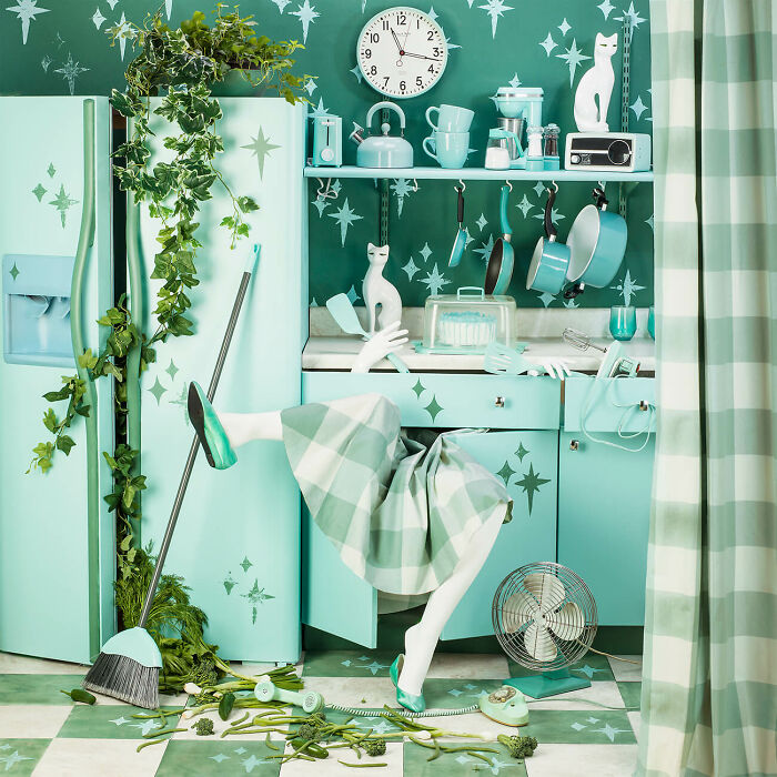 "Atomic Kitchen" From The Series "Anonymous Women: Domestic Demise" By Patty Carroll