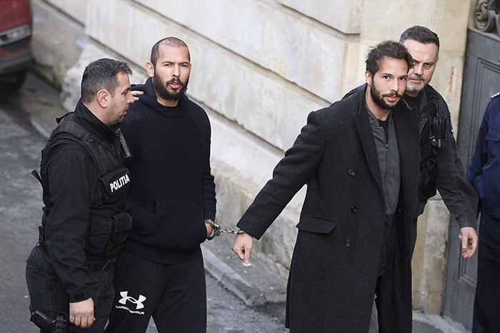 Andrew Tate And Brother Tristan Detained In Romania Over UK 'Sexual Aggression' Charges