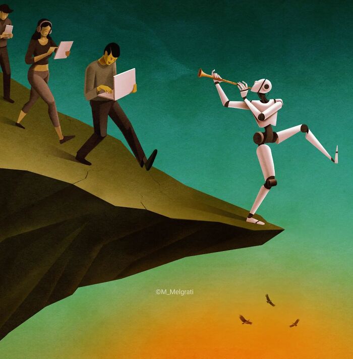 Thought-Provoking Illustration By Marco Melgrati