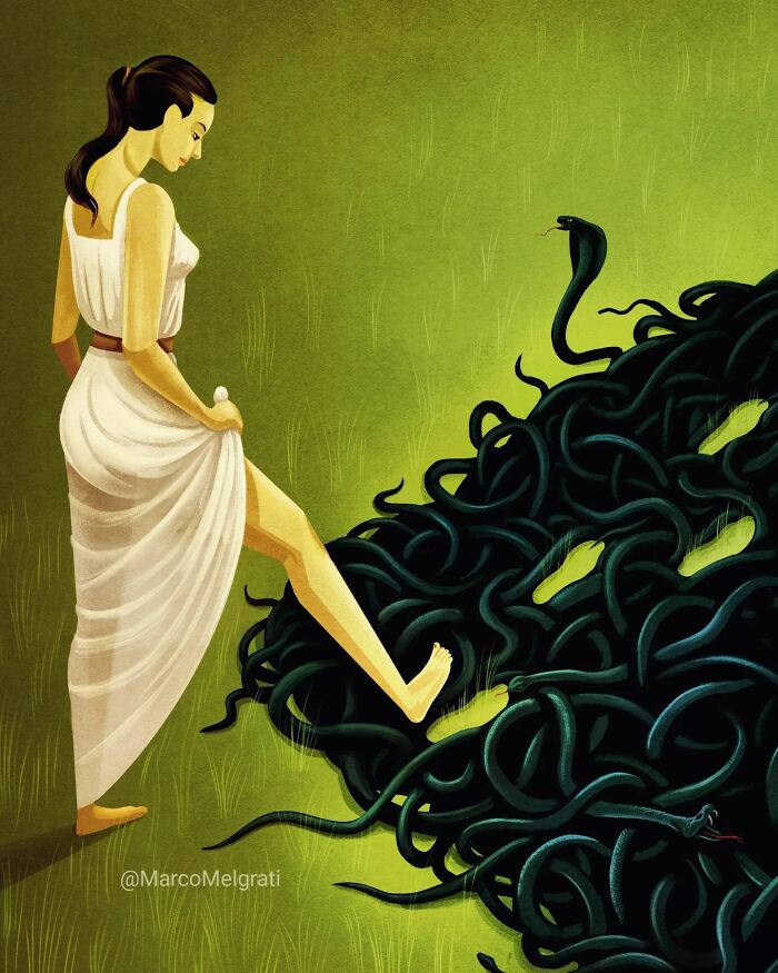 Thought-Provoking Illustration By Marco Melgrati