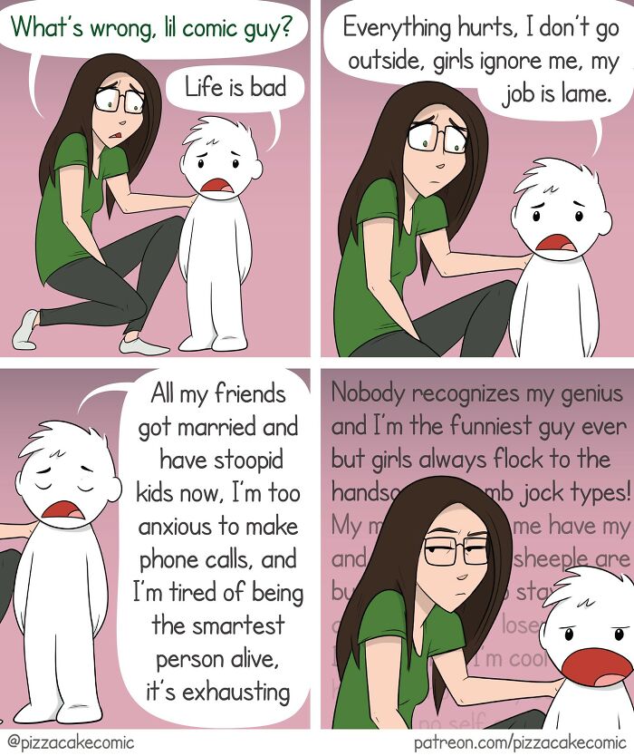 Funny Comics On Her Life As An Artist And Her Daily Struggles