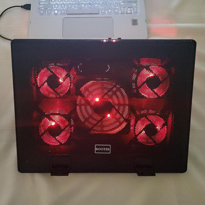 Beat The Heat With Laptop Cooling Pad Which Has Quiet Fans & LED Lights