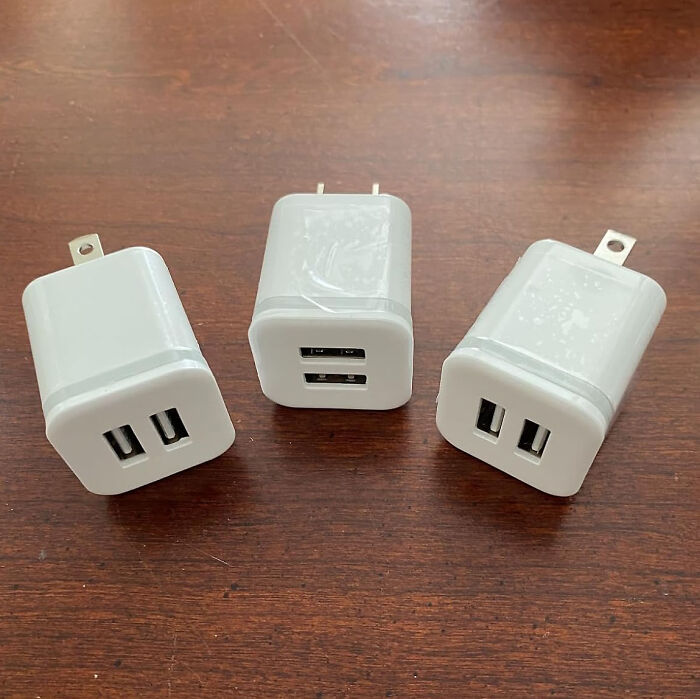 Stay Charged: 3-Pack USB Wall Charger - The Perfect Dual Port Power Solution For All Your Devices