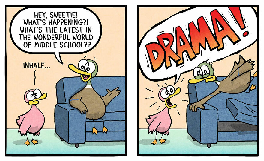 Duck Copes With Everyday Life And Kids One Cartoon At A Time (New Pics)