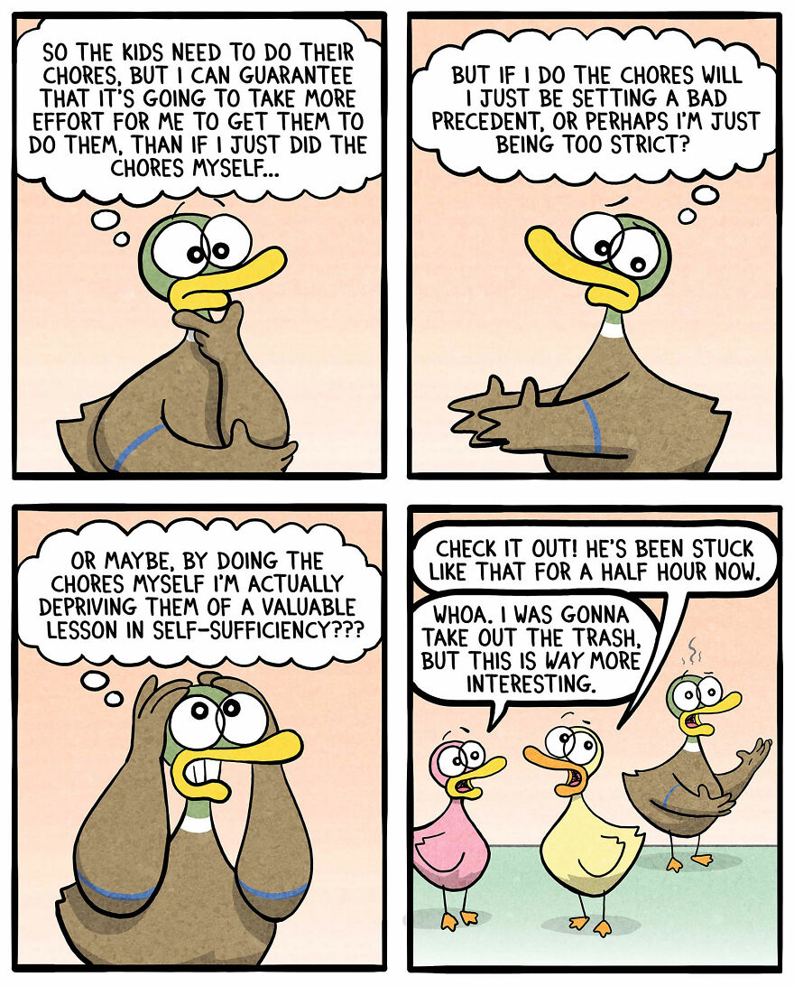 Duck Copes With Everyday Life And Kids One Cartoon At A Time (New Pics)