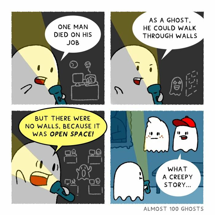 “Almost 100 Ghosts”: 24 New Comics Showing What Ghosts Do When We’re Not Looking