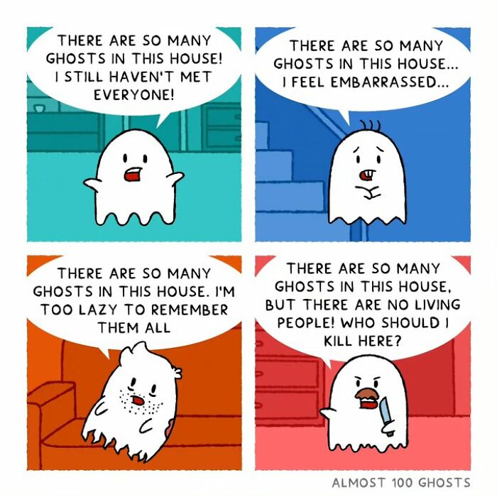“Almost 100 Ghosts”: 24 New Comics Showing What Ghosts Do When We’re Not Looking