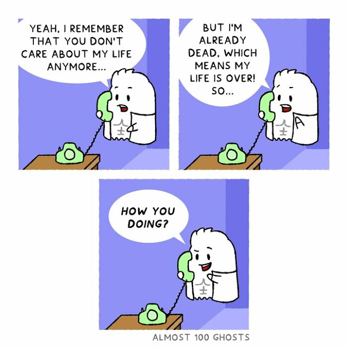 “Almost 100 Ghosts”: 24 New Comics Showing What Ghosts Do When We’re Not Looking