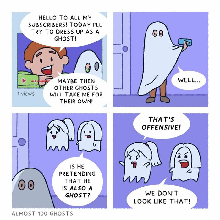 “Almost 100 Ghosts”: 24 New Comics Showing What Ghosts Do When We’re Not Looking