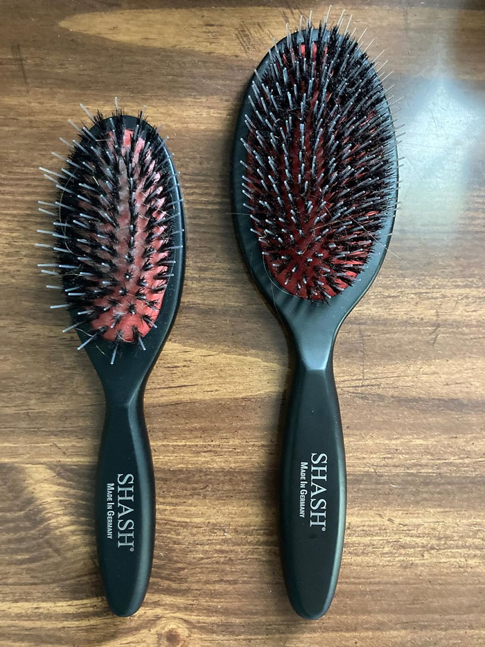 Tame The Mane: Hand Made German Nylon Boar Bristle Brush For Thick Locks!