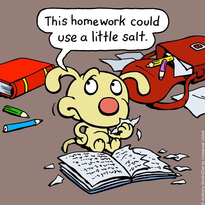 Have Fun With The Adventures Of "Cattitude Ans Doggonit", Where A Blue Cat And A Yellow Dog Are The Protagonists